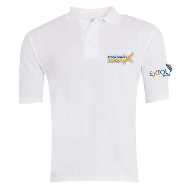Eldon Grove White Polo Shirt with Logo