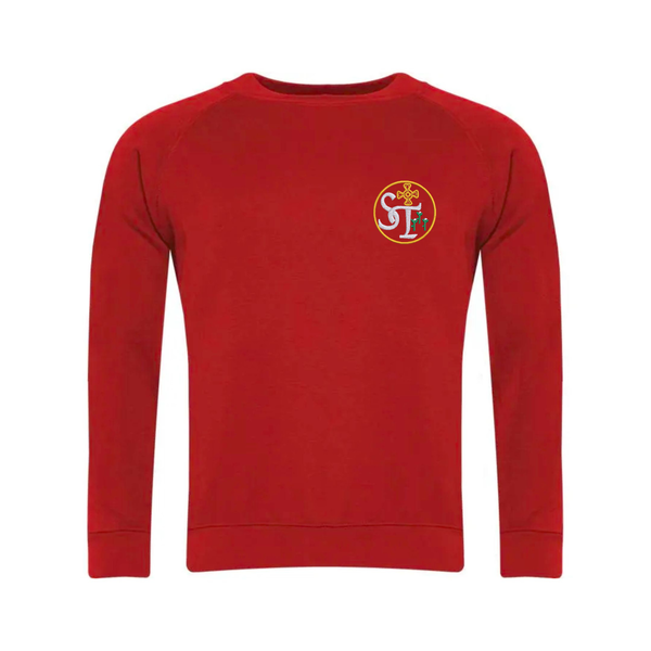 St Teresa's Darlington Red School Sweatshirt with Logo