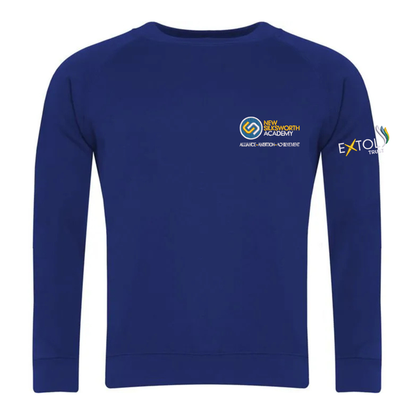 New Silksworth Royal Blue School Sweatshirt with Logo