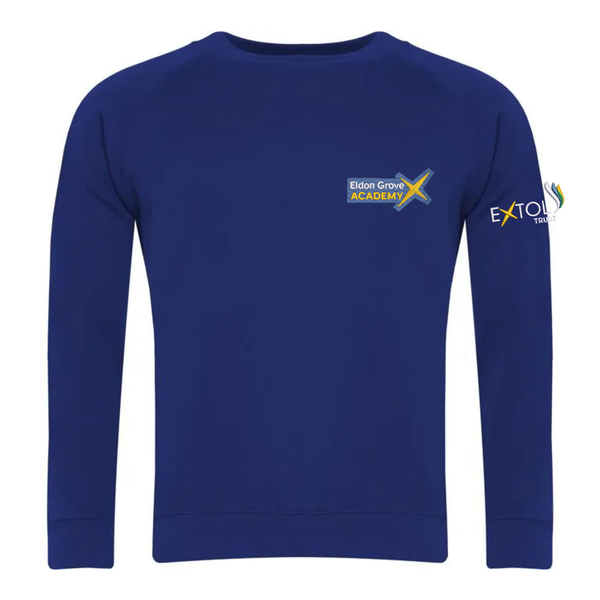 Eldon Grove Royal Blue School Sweatshirt with Logo