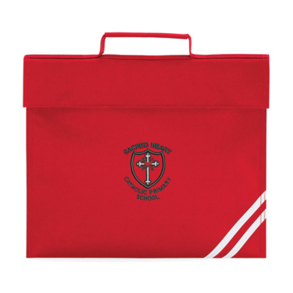 Sacred Heart Primary Red Logo Bookbag with reflective strip
