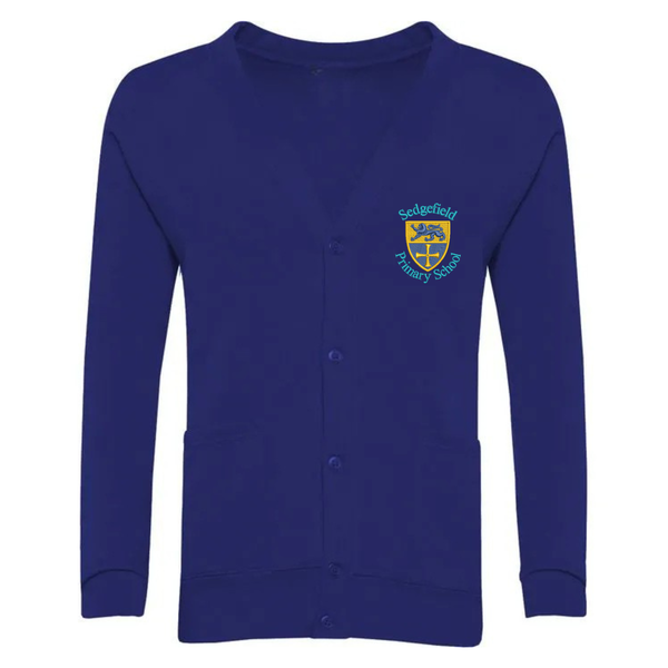 Sedgefield Primary Royal Blue School Cardigan with Logo
