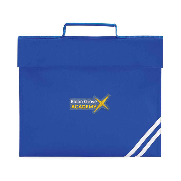 Eldon Grove Royal Blue Logo Bookbag with reflective strip