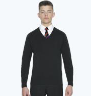 St Benet Biscop Plain Black Unisex Jumper