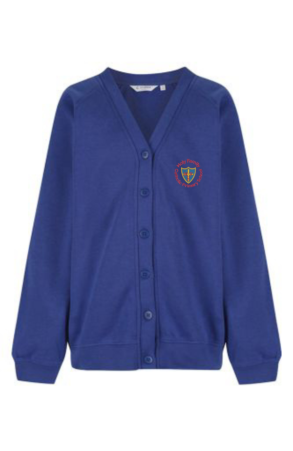 Holy Family Primary Royal Blue School Cardigan with Logo