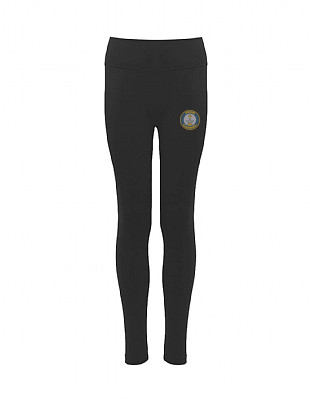Carmel College Black Sports Leggings with Logo REDUCED TO CLEAR