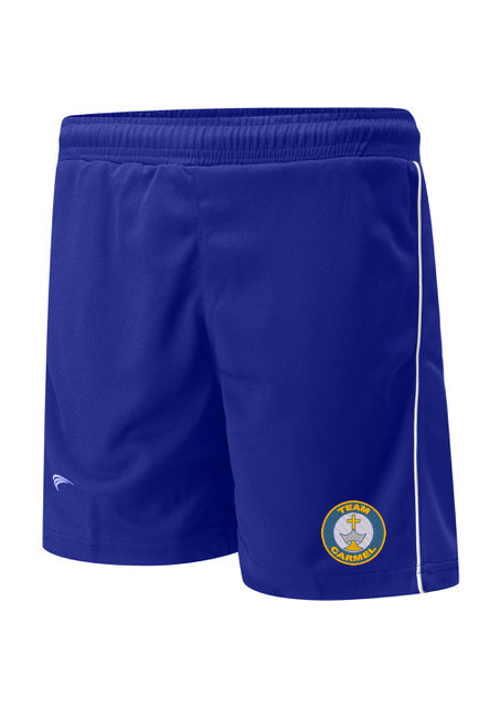 Carmel College Royal Blue Sports Shorts With Logo
