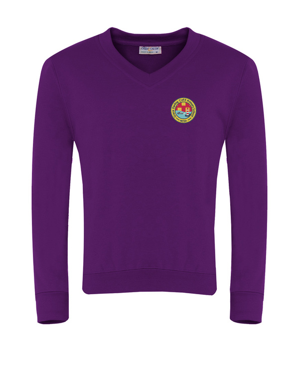 Grace Darling Primary School Logo V-Neck Sweatshirt (Years 5+6)