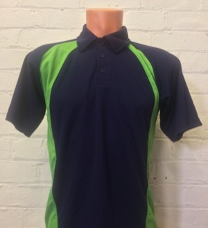 Ingleby Manor Navy and Apple Boys Sports Polo - Compulsory