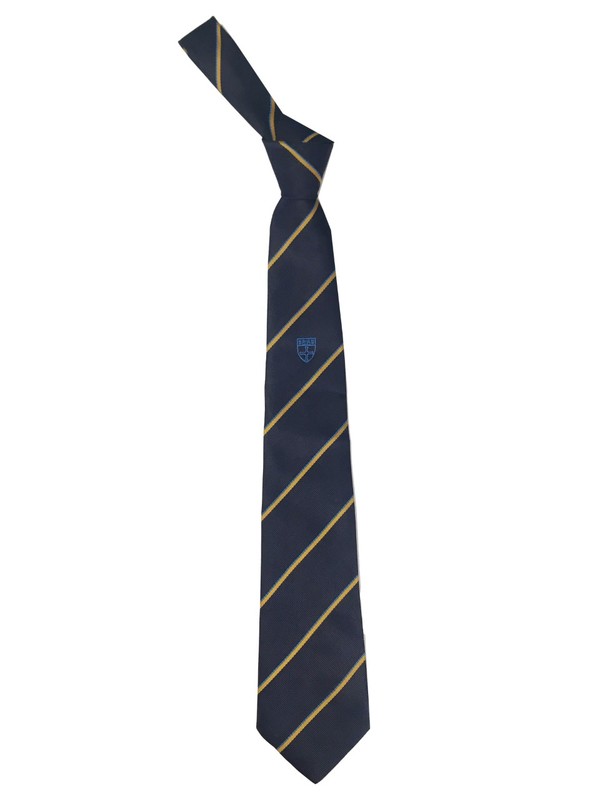 Ian Ramsey Navy Striped Traditional Tie - Blue (Y8 SEPT 25)