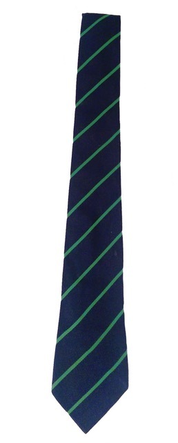 Ingleby Manor Navy and Mint Stripe Clip on Tie
