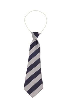 Stokesley Primary Navy and Silver Elasticated Tie - ( 1-5 yrs Only)