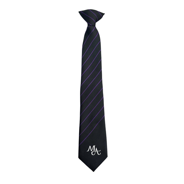 Monkwearmouth Academy Purple/Black Stripe tie - (Y11)