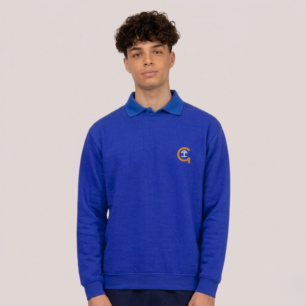 Callerton Academy Unisex Royal PE Sweatshirt with Logo