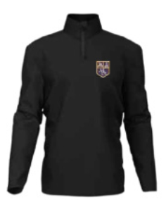 Monkwearmouth Academy Black 1/4 Zip Midlayer Top