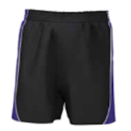 Monkwearmouth Academy Contrast Black/Purple Shorts - Unisex