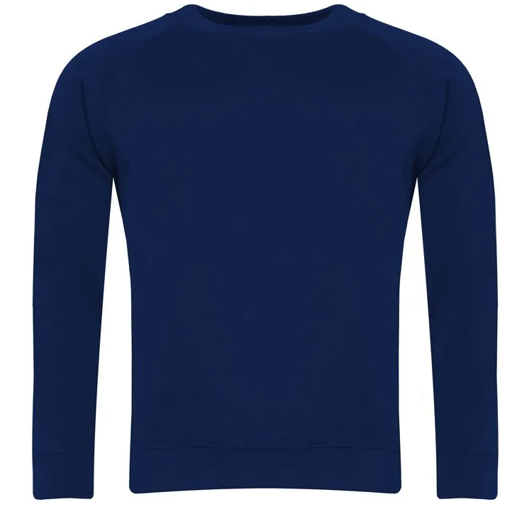 Plain Navy Blue School Sweatshirt Unbranded