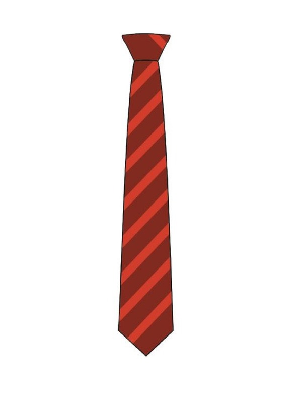 Northfield Red and Burgundy Stripe Clip on Tie (Y10 Sept 25)