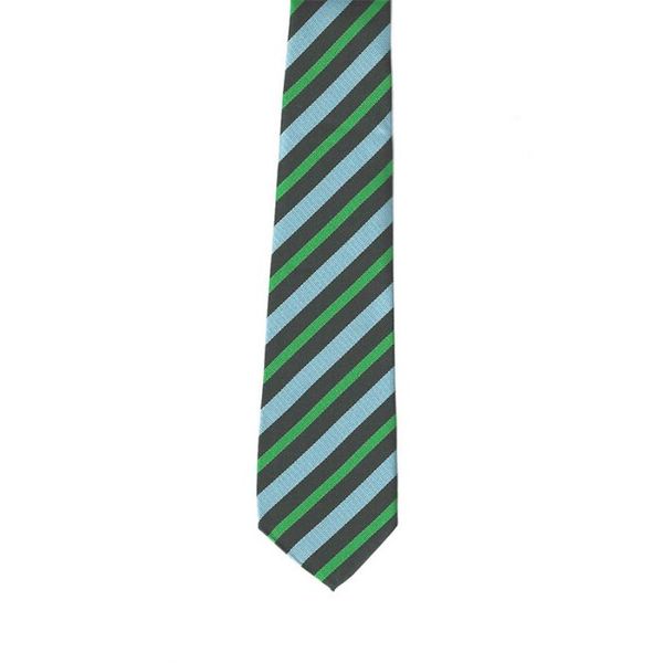 North Shore Traditional Tie - Green Stripe (Y9 Sept 25)