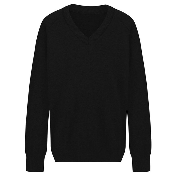 Haughton Academy Approved Plain Black Jumper