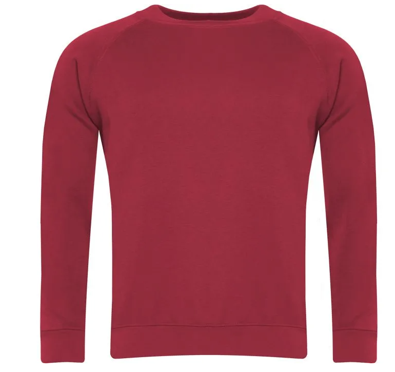 Plain Red School Sweatshirt Unbranded