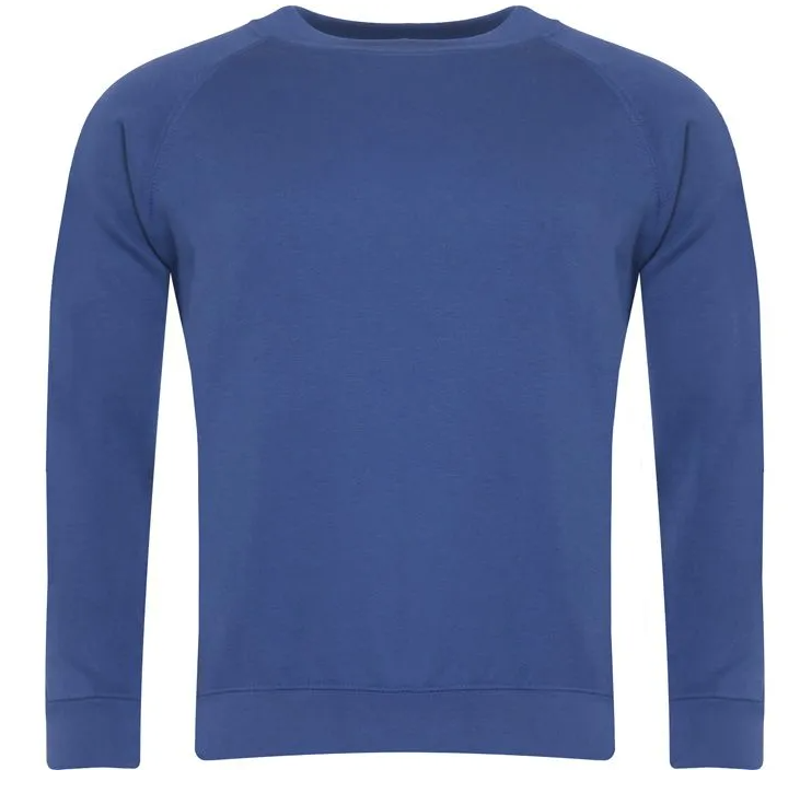 Plain Royal Blue School Sweatshirt Unbranded