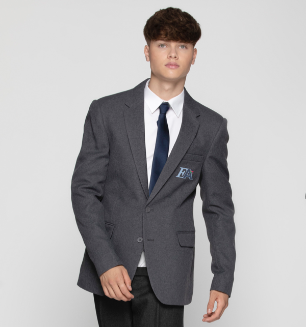 Year 11 Excelsior Academy Embroidered Silver Blazer (Boys) : Michael ...