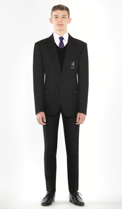 Bishop Barrington approved Boys Black Slim Leg Slimbridge Trousers