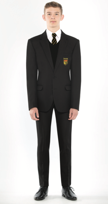 Parkside Academy approved Boys Black Slim Leg Slimbridge Trousers