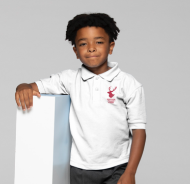 Hartside Primary Academy White Polo Shirt with Logo