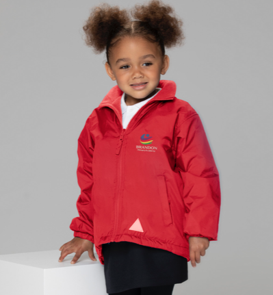 Brandon Primary Academy Red Mistral Showerproof Jacket with Logo