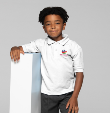 Brandon Primary Academy White Polo Shirt with Logo