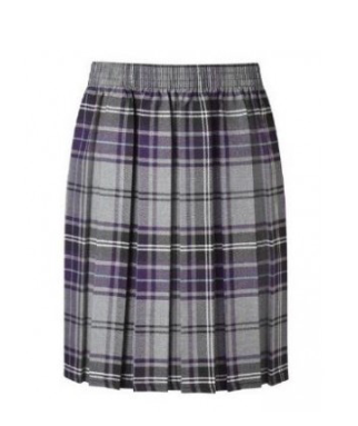 Moorside Primary Academy Purple Tartan Elasticated Skirt