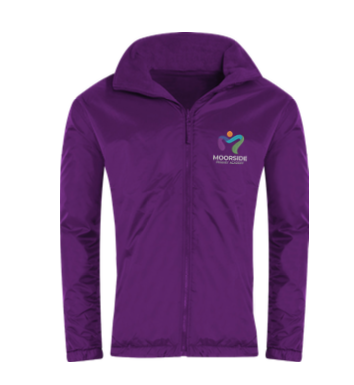 Moorside Primary Academy Purple Mistral Showerproof Jacket with Logo