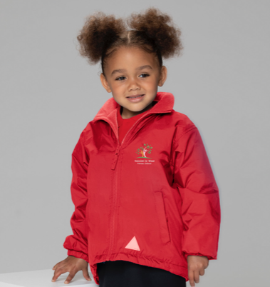 Howden Le Wear Nursery School Red Mistral Showerproof Jacket with Logo