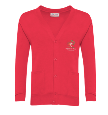 Howden Le Wear Nursery School Red Cardigan with Logo