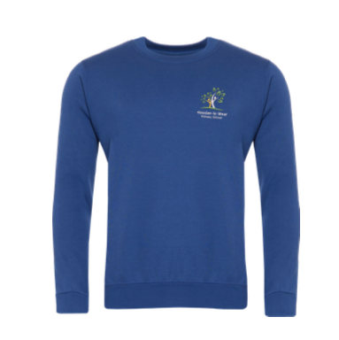 Howden Le Wear Primary School Royal Sweatshirt with Logo
