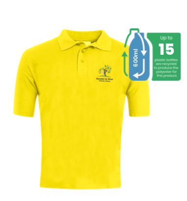 Howden Le Wear Primary School Gold Polo Shirt with Logo