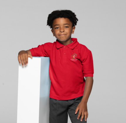 Howden Le Wear Nursery School Red Polo Shirt with Logo