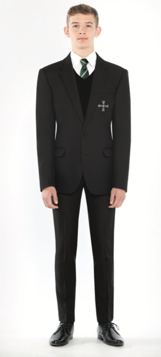 Northallerton School Approved Boys Black Slim Leg Trousers