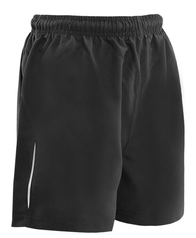 Northallerton School Approved Black/Silver PE Shorts (unisex)