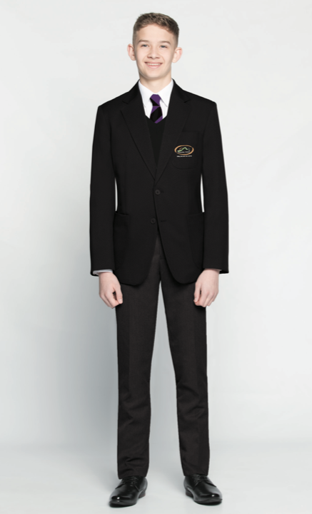 Stokesley School Approved Boys Black Slim Leg Trousers