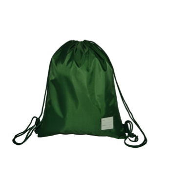 NCEA Warkworth Primary School Bottle Green Gym Bag (Plain)