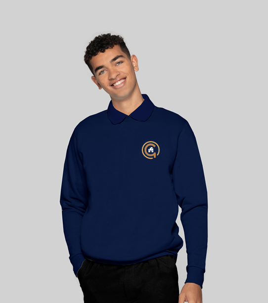 Junior High Academy Navy Day Sweatshirt with Logo (Unisex)
