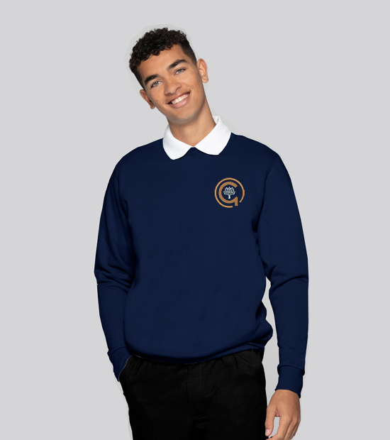 North Gosforth Academy Navy Day Sweatshirt with Logo (Unisex)