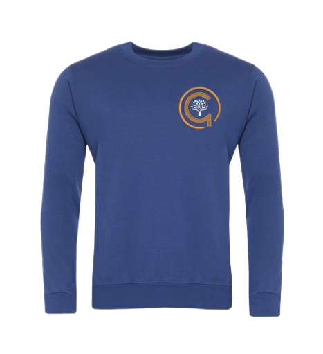North Gosforth Academy Royal PE Sweatshirt with Logo (Unisex)