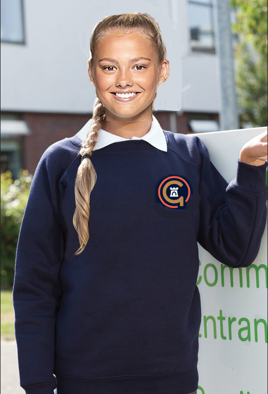 Jesmond Park Academy Unisex Navy Sweatshirt (Red circle) - (Y7 Sept 25)