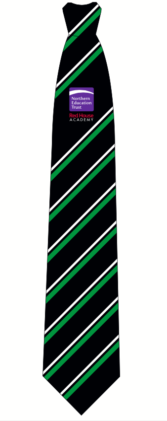 Red House Academy Green Stripe Traditional Tie - (Y10 Sept 25)