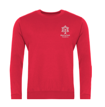 Skerne Park Academy Red School Sweatshirt with Logo