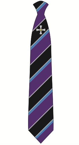 Northallerton School Purple Logo Clip on Tie - (Y8 Sept 25)